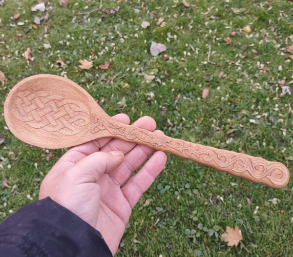 Celtic Design Warming Spoon - Image 2